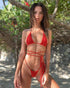 Cross Bandage Padded Halter Monokini